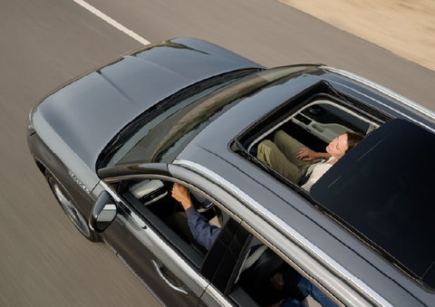 The available panoramic Vista Roof® of a 2027 Lincoln Aviator® SUV is open. | South Bay Lincoln in Hawthorne CA