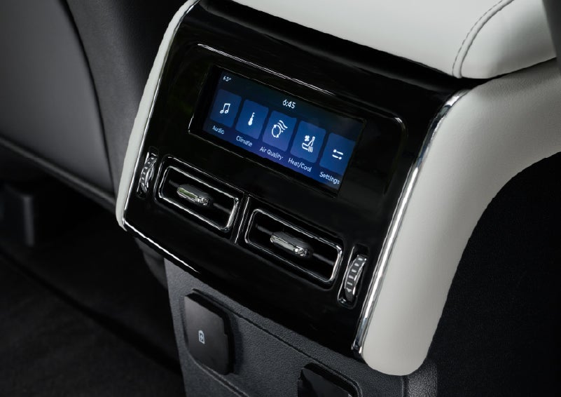 The second row touch screen displays audio and temperature control settings. | South Bay Lincoln in Hawthorne CA