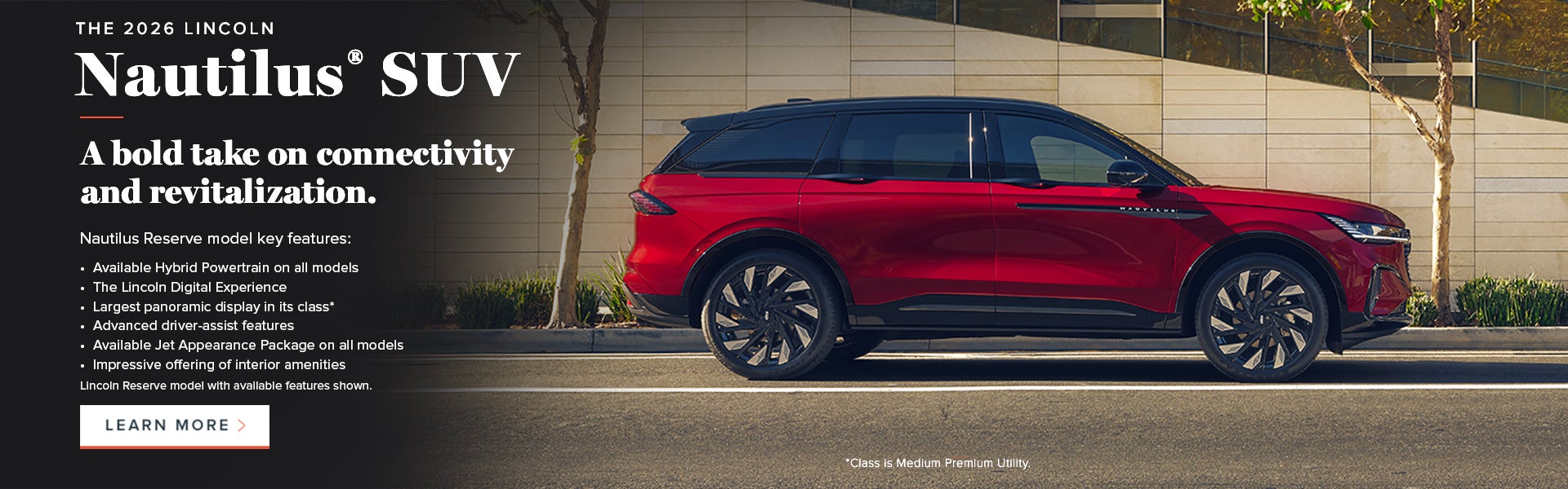 2026 lincoln nautilus suv RED